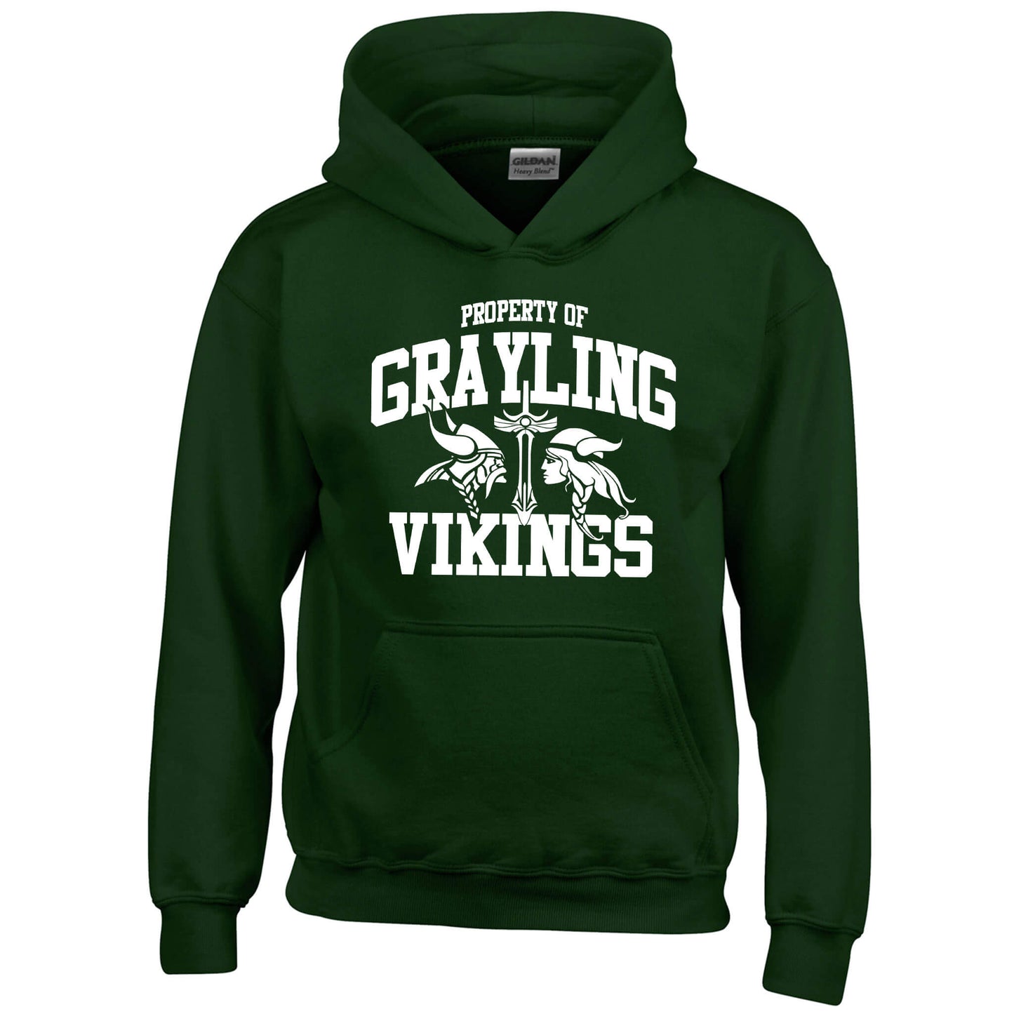 “Property Of Grayling Vikings” Youth Hoodie