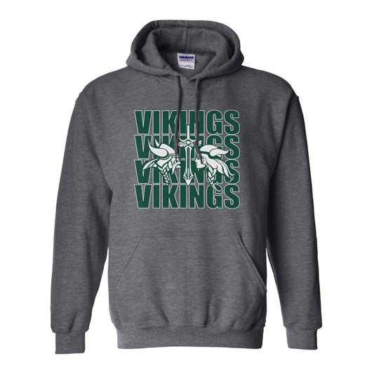 "Vikings Big" Text Hoodie